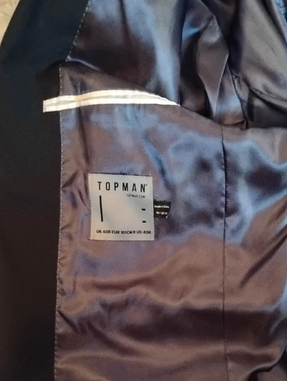 Topman Asos Black Classic Single-Breasted Blazer 40R